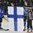 POPRAD, SLOVAKIA - APRIL 13: Team Finland stand during the Slovakian national anthem during the opening ceremonies prior to Slovakia vs Finland in preliminary round action at the 2017 IIHF Ice Hockey U18 World Championship. (Photo by Andrea Cardin/HHOF-IIHF Images)